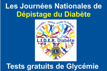 Tests gratuits de Glycémie  Les Journées Nationales de Dépistage du Diabète